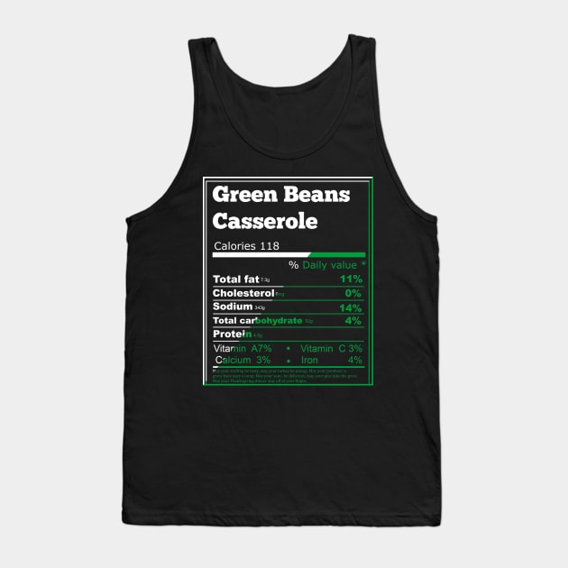 Green Beans Casserole Tank Top by Flipodesigner